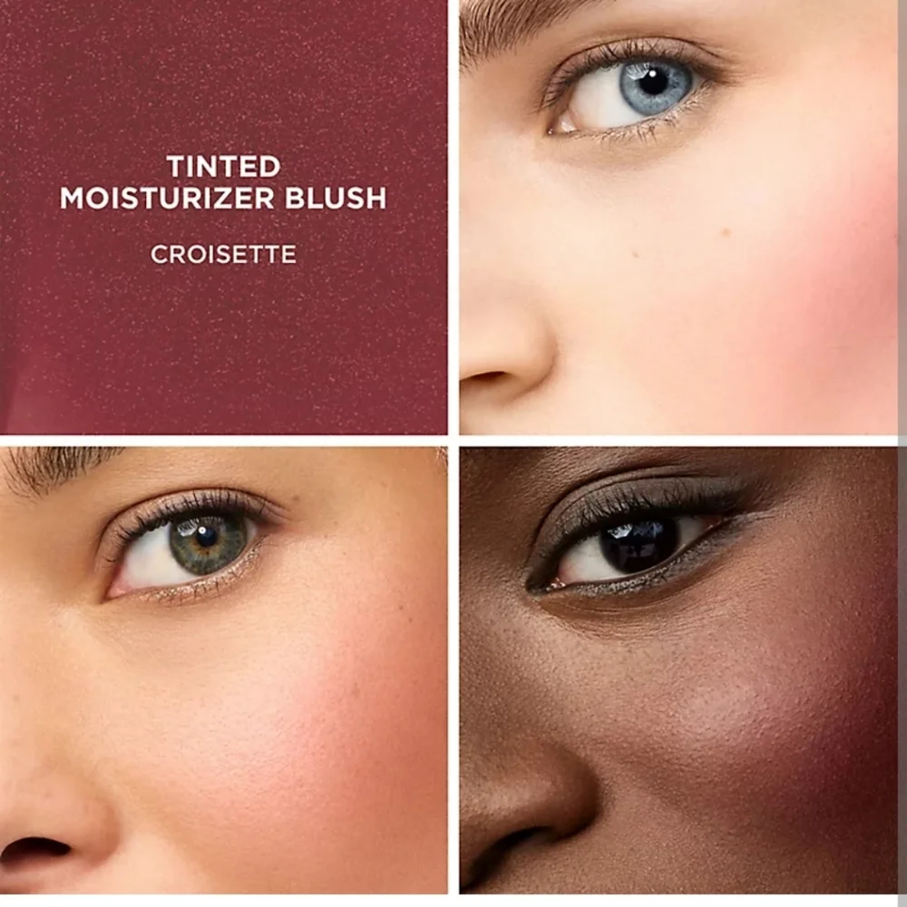 Laura Mercier Tinted Moisturizer Blush  Croisette Shimmering Garnet NIB
